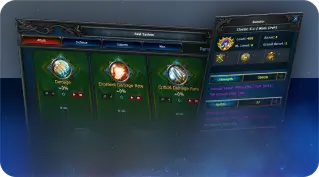 Fantasy game interface illustration